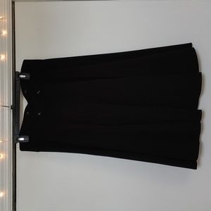 Black full circle skirt